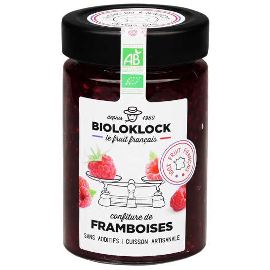 Confiture framboises bio - 1